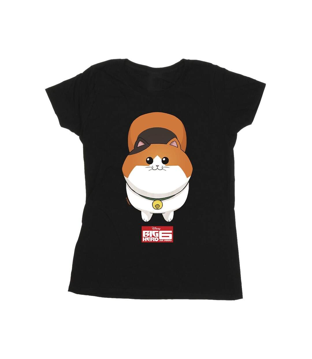 Disney - T-shirt BIG HERO BAYMAX KITTEN FACE - Femme (Noir) - UTBI13376-1