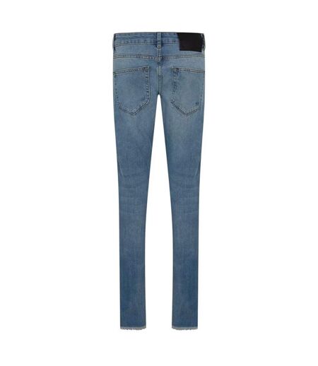 Womens/ladies Curtis Slim Jeans Blue Wash Criminal Damage