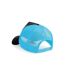 Beechfield Mens Half Mesh Trucker Cap/Headwear (Black/Surf Blue)
