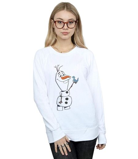 Disney - Sweat FROZEN OLAF AND SALAMANDER - Femme (Blanc) - UTBI18753