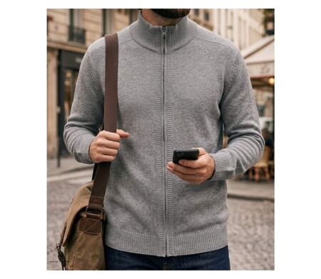 Cardigan fermeture zippée CYBER2