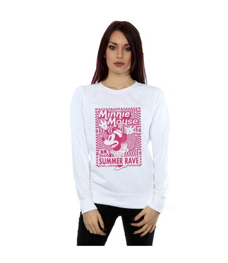 Disney Sweatshirt d'été Minnie Mouse Femmes/Dames (Blanc) - UTBI27030