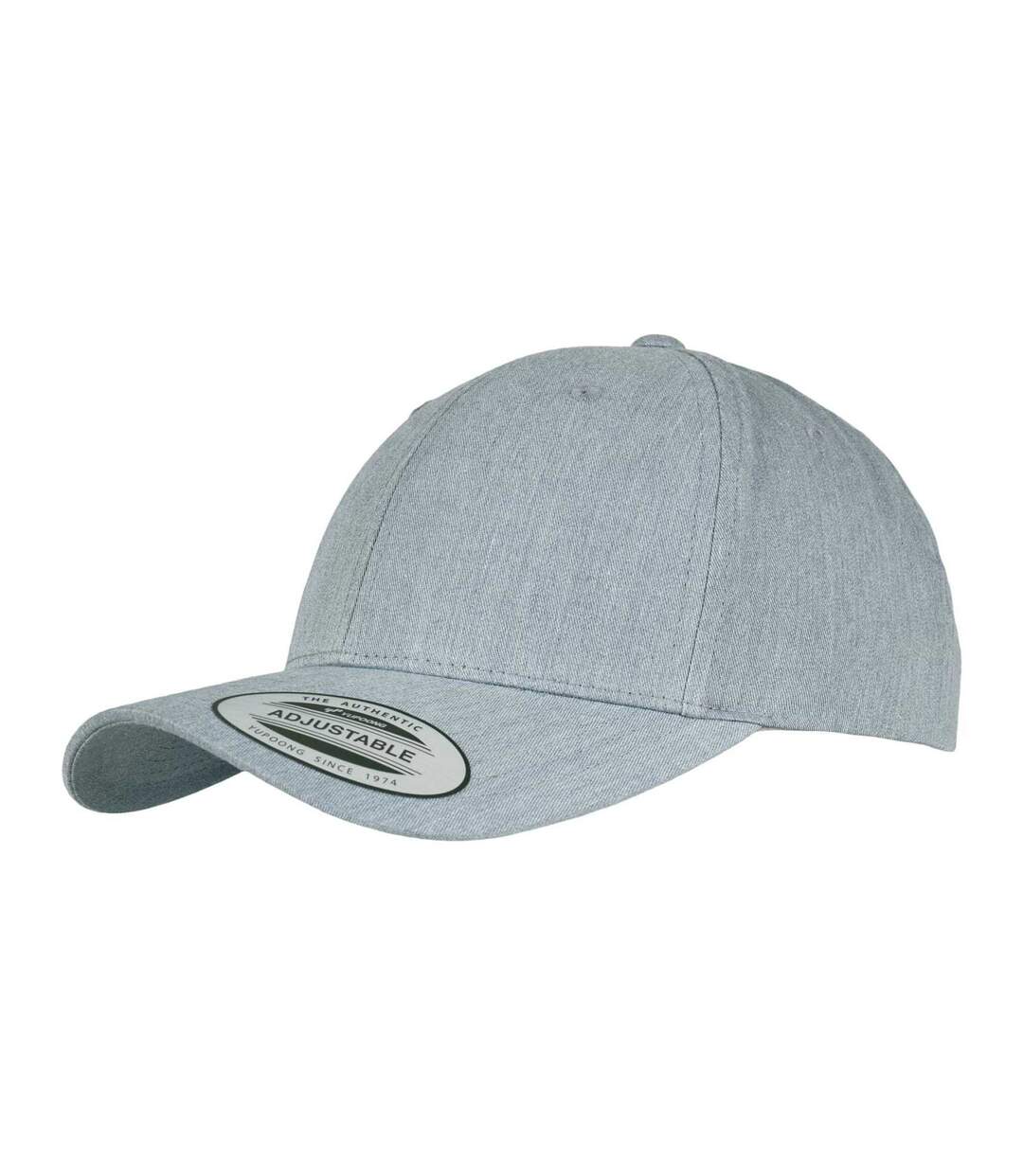 Casquette De Baseball Motif/style Courbé Classic Gris Chiné Flexfit-1