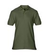 Gildan Mens Premium Cotton Sport Double Pique Polo Shirt (Military Green) - UTBC3194