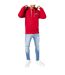 Mens Logo Cotton Hoodie Red Replay-4