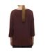 Pull bordeaux femme vero moda brianna 3/4-2