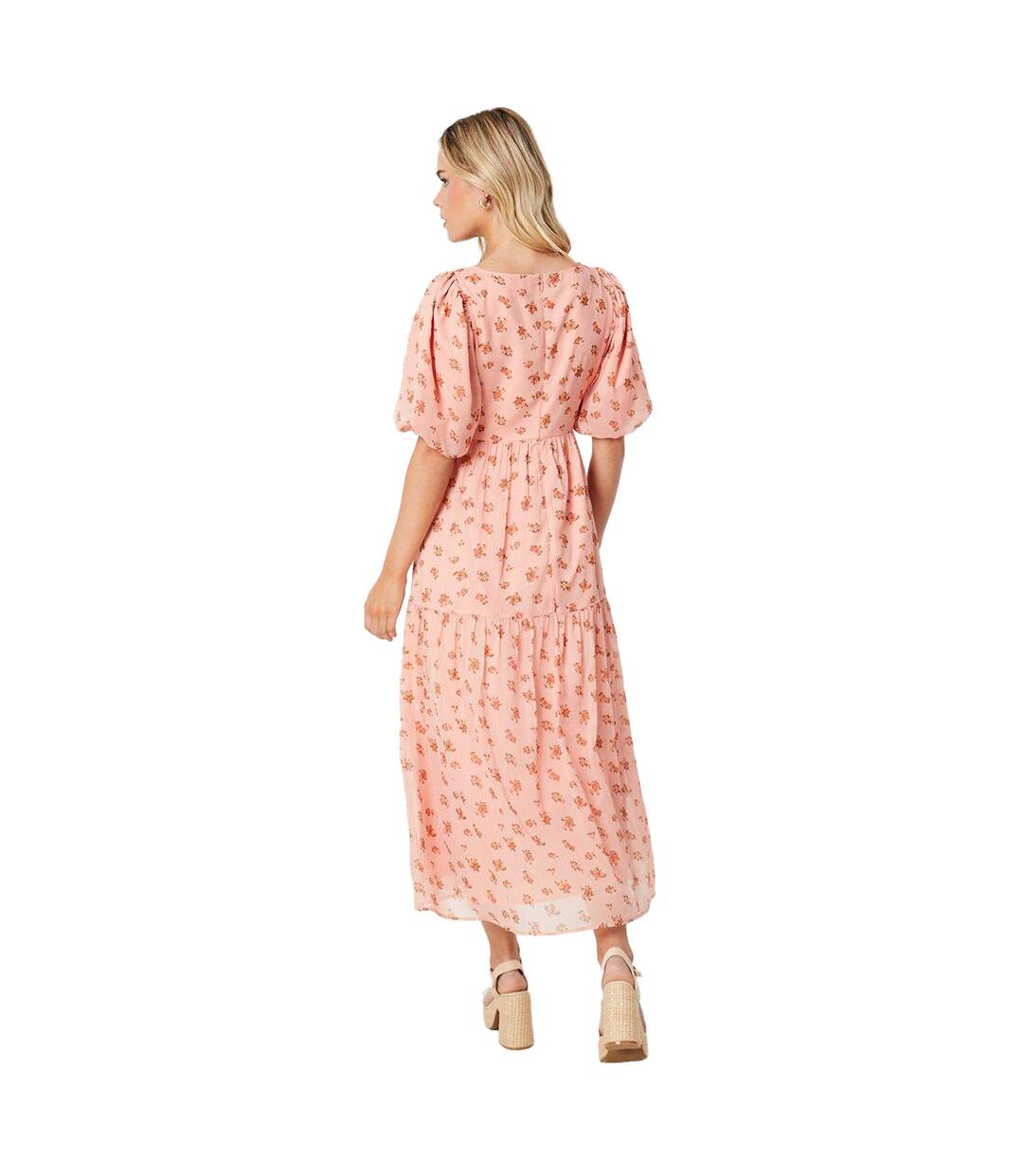 Robe mi-longue femme rose Dorothy Perkins-2