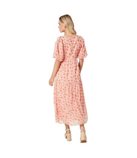 Robe mi-longue femme rose Dorothy Perkins