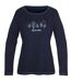MAYFLOWER NOBODY1 – Tee-shirt manches longues marine à détails brillants pour un look chic et décontracté-5