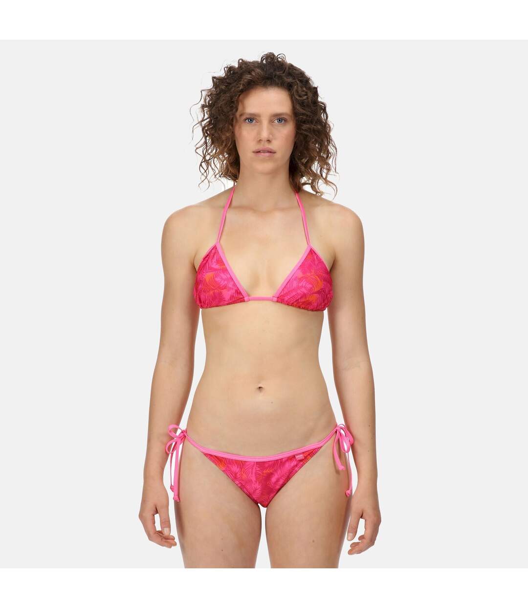 Regatta Womens/Ladies Aceana Palm Print Bikini Bottoms (Pink Fusion) - UTRG7395-1