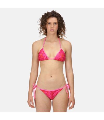 Regatta Womens/Ladies Aceana Palm Print Bikini Bottoms (Pink Fusion) - UTRG7395