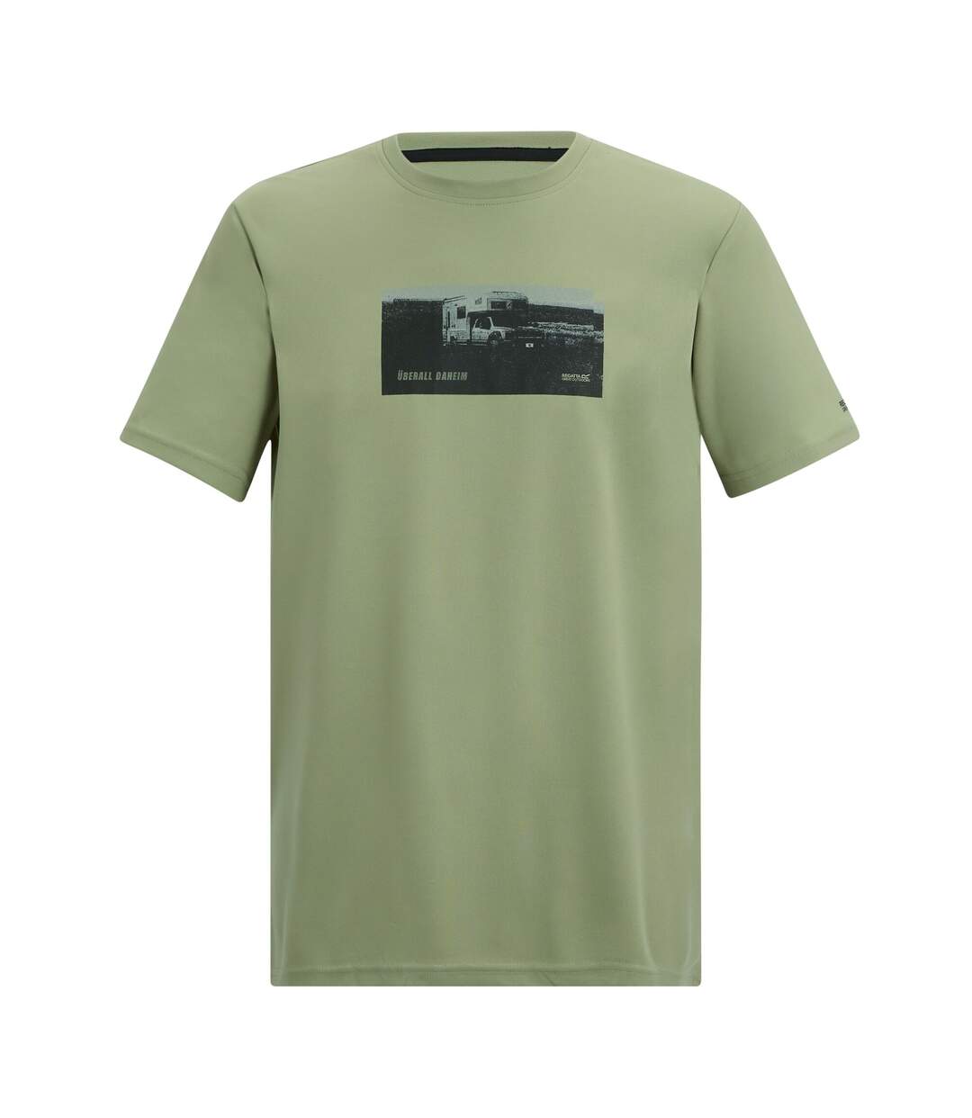 T-shirt Motif/style Camion Fingal Slogan Homme Sauge Clair Regatta-2