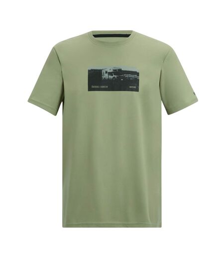 T-shirt Motif/style Camion Fingal Slogan Homme Sauge Clair Regatta