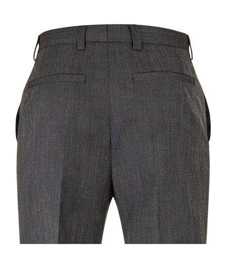 Mens Cotton Straight Leg Trousers Grey Hugo