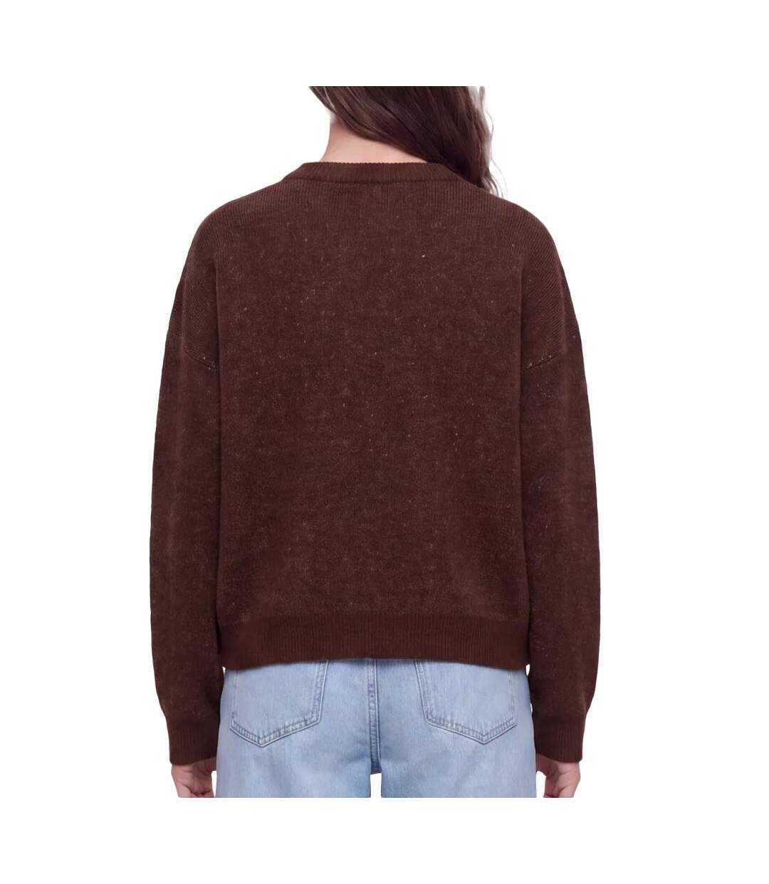 Pull marron/bleu femme teddy smith paina-2