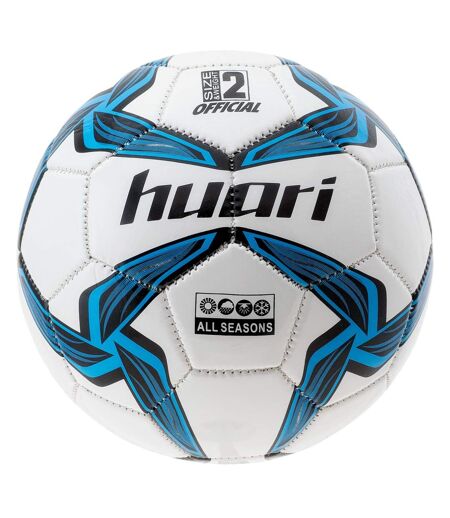 Ballon De Foot Nazare Taille 2 Blanc Bleu Noir Huari