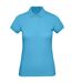 Womens/ladies inspire polo shirt very turquoise B&C