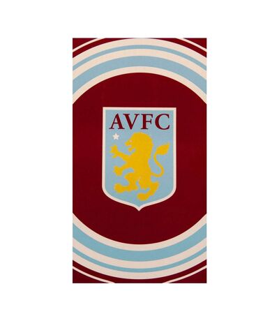 Aston Villa FC - Serviette de plage (Bordeaux / Bleu ciel / Jaune) (Taille unique) - UTTA9044