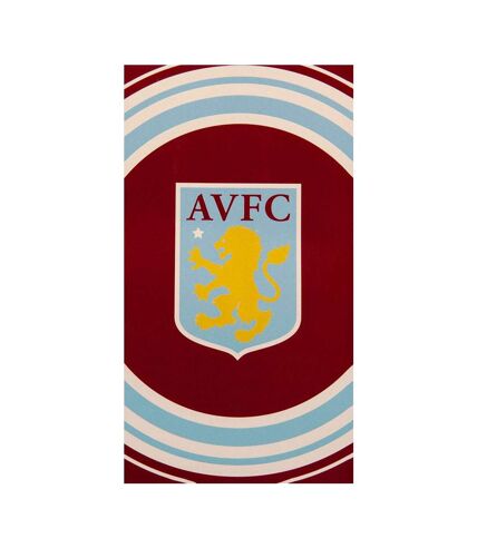 Aston Villa FC - Serviette de plage (Bordeaux / Bleu ciel / Jaune) (Taille unique) - UTTA9044