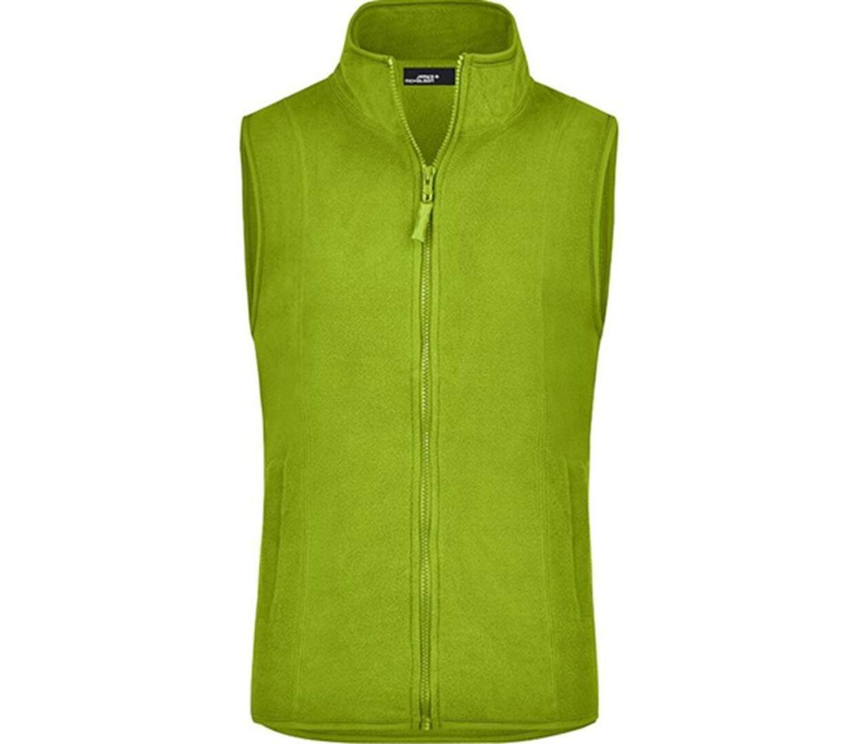 Gilet sans manches bodywarmer polaire femme - JN048 - vert citron-1