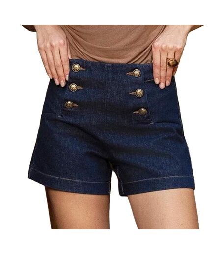Short bleu femme oraije victorinette