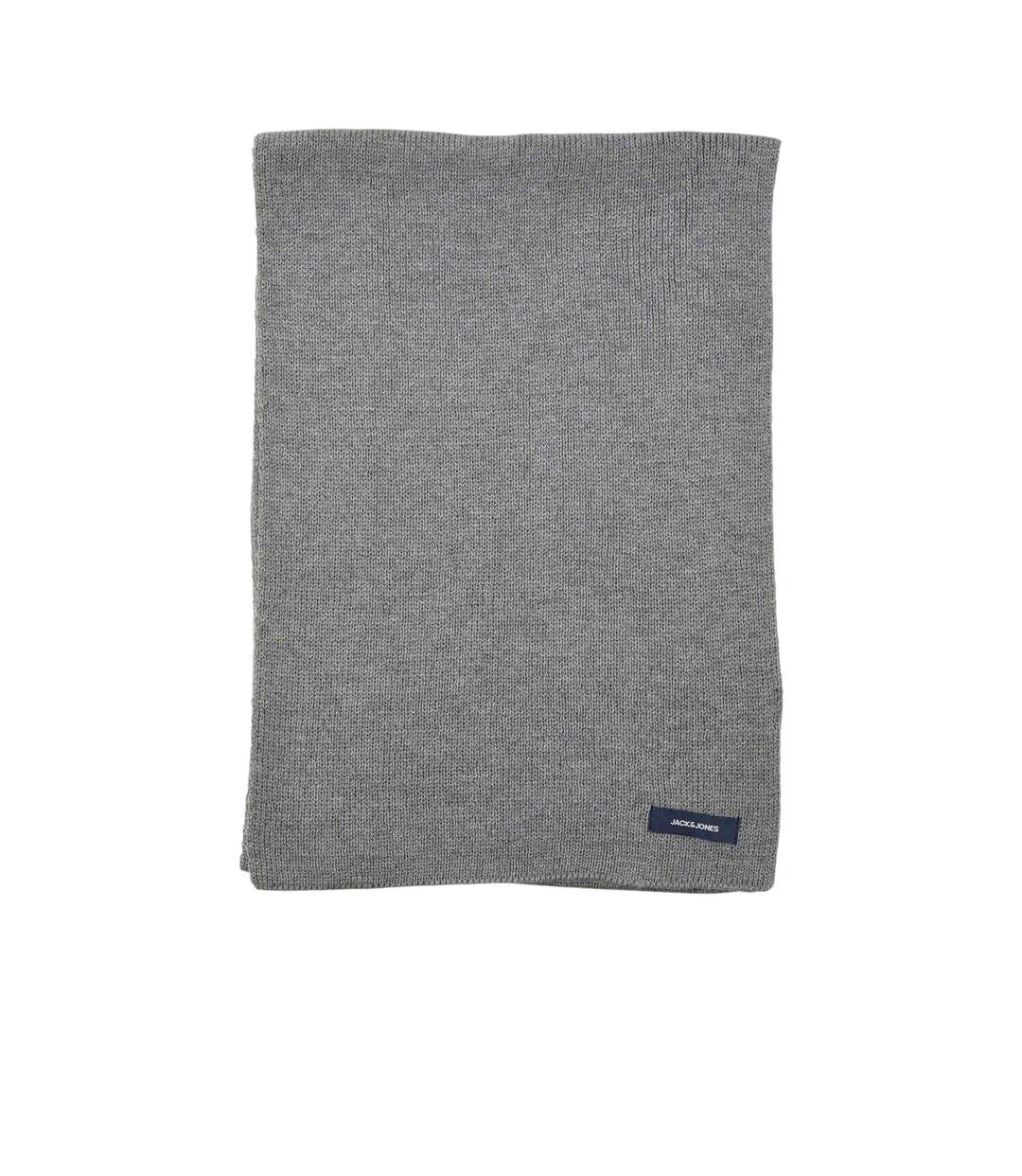 Jacdna Logo Knitted Scarf One Size Grey Melange Jack And Jones-3