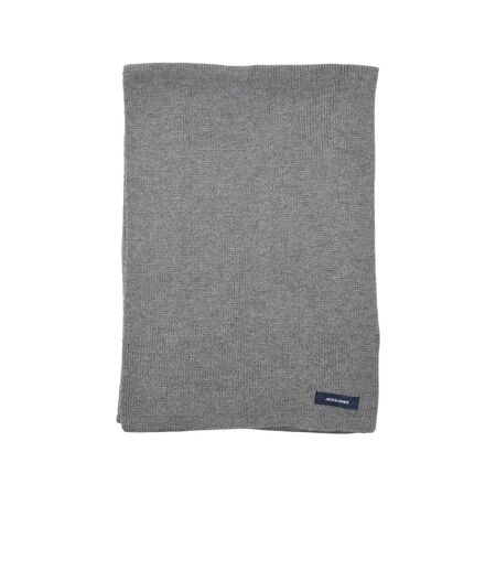 Jacdna Logo Knitted Scarf One Size Grey Melange Jack And Jones
