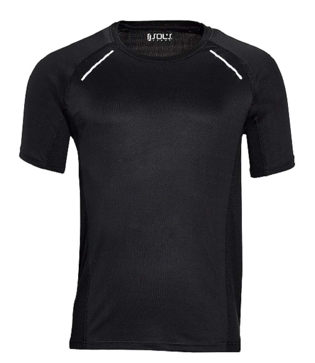 t-shirt running manches courtes - Homme - 01414 - noir-1