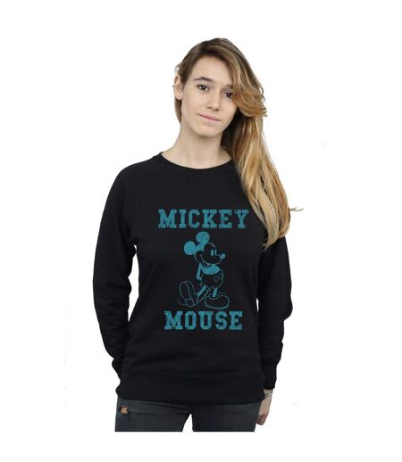 Disney Sweat Mono Mickey Mouse Distressed Kick Womens/Ladies (Noir) - UTBI27138