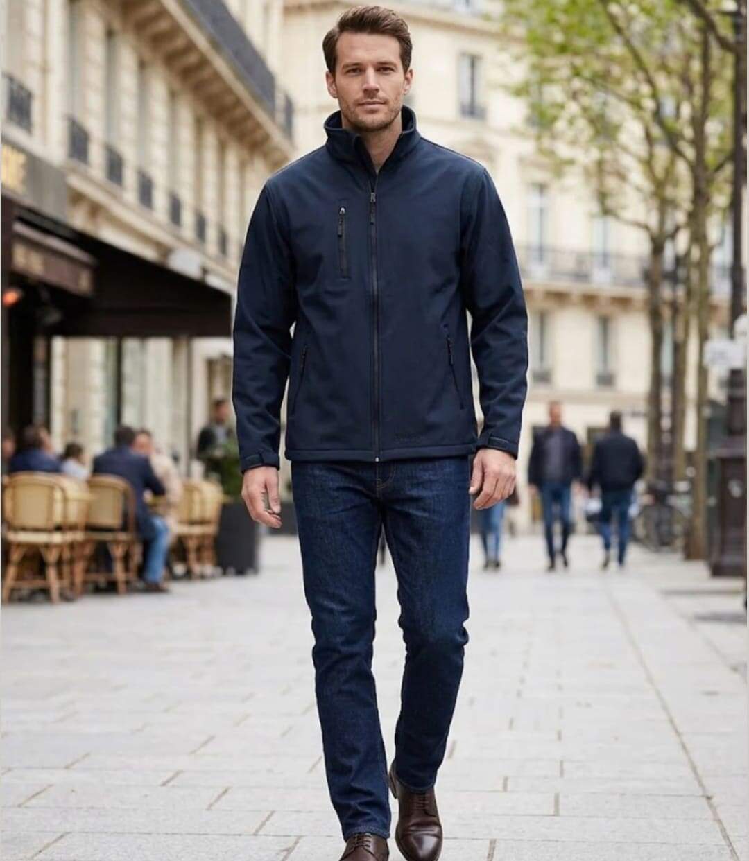 CHALLENGER BALTIC1 — Blouson softshell noir : protection coupe-vent et confort stretch-5