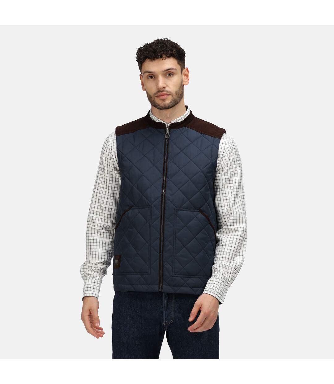 Regatta Mens Moreton Quilted Body Warmer (Navy) - UTRG6947-1