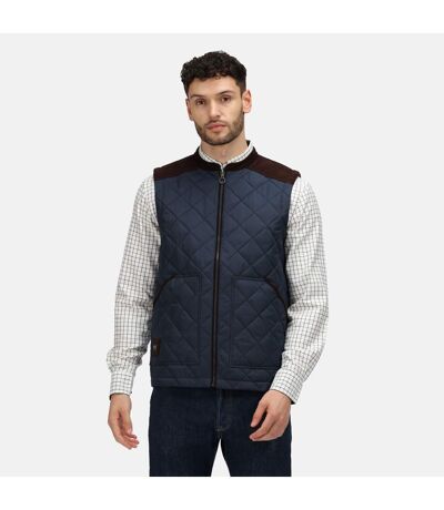 Regatta Mens Moreton Quilted Body Warmer (Navy) - UTRG6947