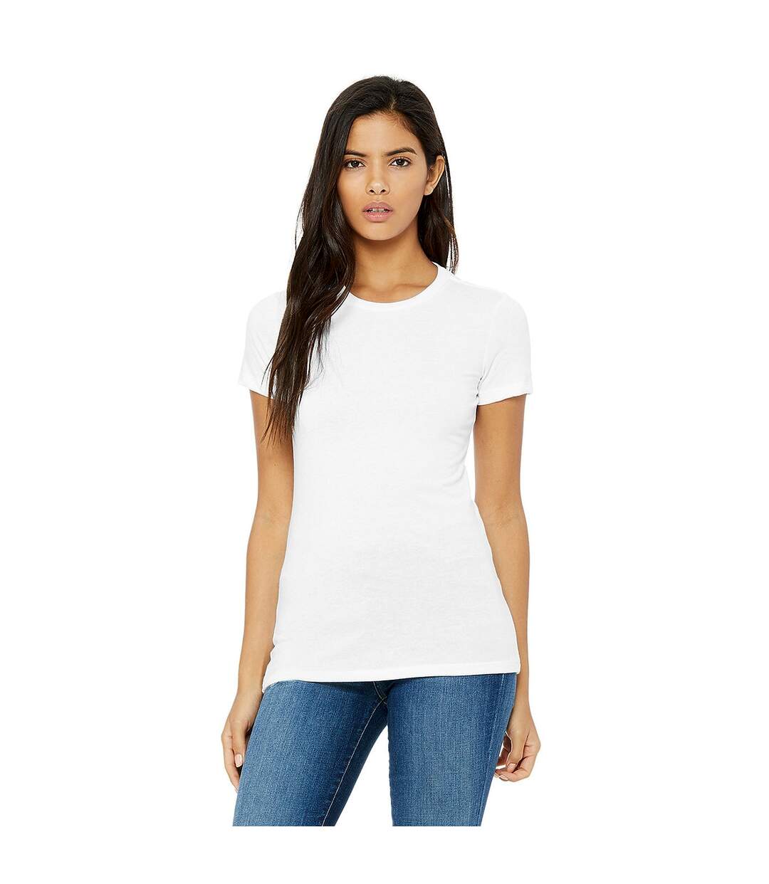 T-shirt the favourite femme blanc Bella + Canvas-1