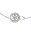 Rhodium Plated Circular Bracelet One Size Silver Guess-3