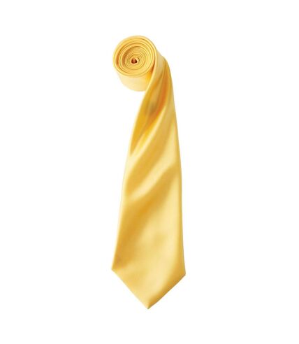 Premier Unisex Adult Colours Satin Tie (Sunflower) (One Size) - UTPC6853