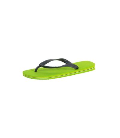 Tong Havaianas H.Brasil Logo Lemon Green   Grey