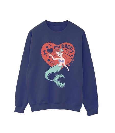 Disney - Sweat THE LITTLE MERMAID LOVE DADDY - Femme (Bleu marine) - UTBI23379