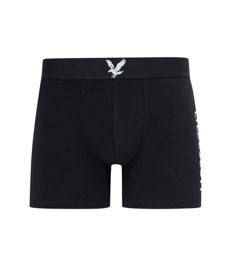 Pack Of 3  Mens Jonathan Boxer Shorts  Black Lyle & Scott
