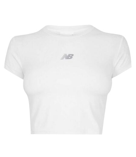 Haut Court Sport Performance Femme Blanc New Balance