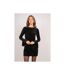 Robe courte sequins sur base velours et manches volantées IRLEPA - Dona X Lisa-1