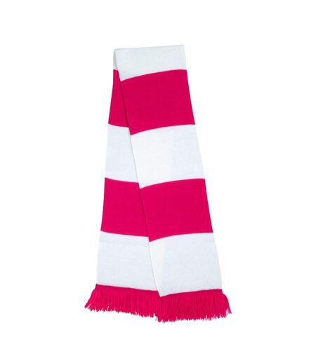 Écharpe Team Taille Unique Fuchsia Blanc Result Winter Essentials