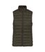 Womens/ladies light recycled body warmer organic khaki Native Spirit