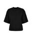 Womens/ladies oversized t-shirt black New Morning Studios-1