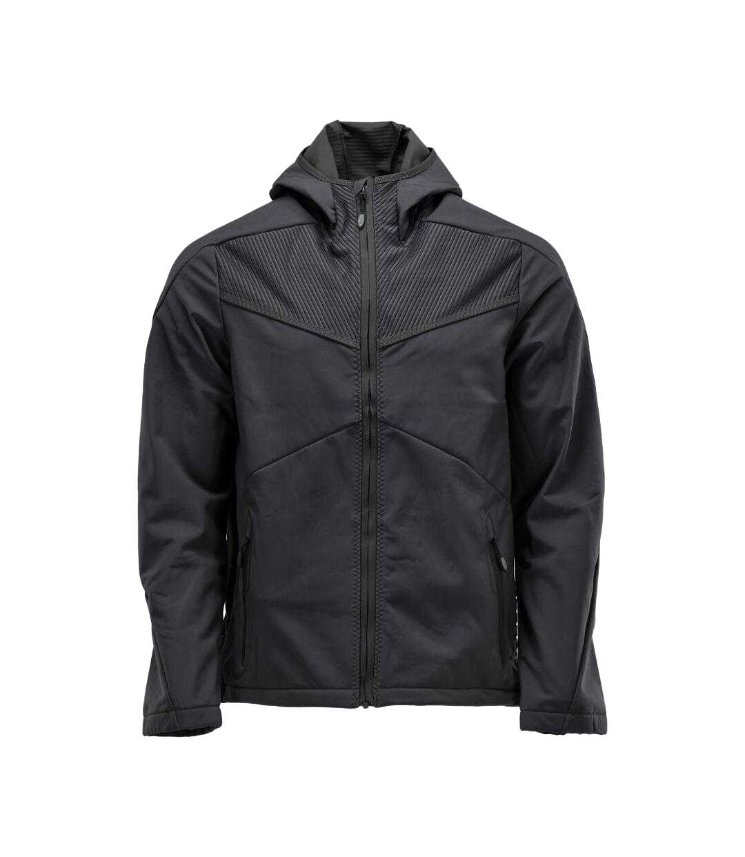 Mens Customised Soft Shell Jacket Black Mascot-1