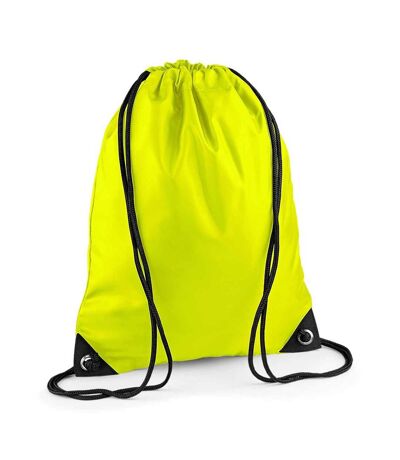 Sac à dos en toile à bretelles - BG10 - jaune fluo