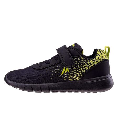 Baskets Makredi Enfant Noir Vert Néon Martes Essential