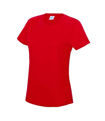 T-shirt Sport Femmes Rouge AWDis
