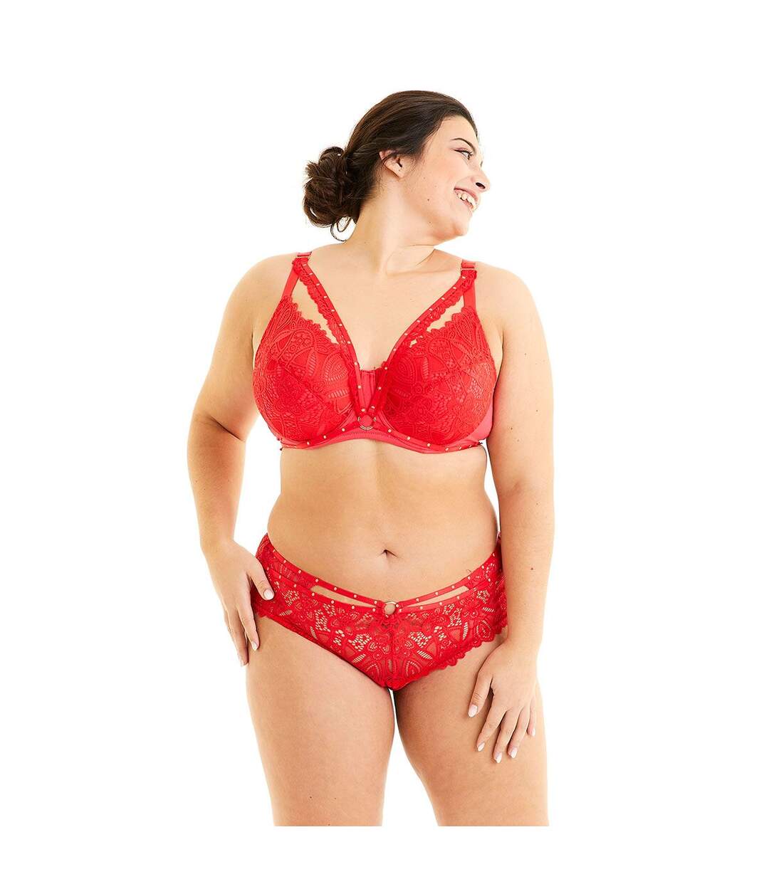 Soutien-gorge grand maintien rouge Saltimbanque-3
