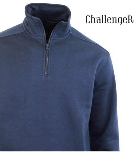 CHALLENGER PALERME2 — Sweat col camionneur marine : le confort chaud et robuste