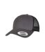 Casquette trucker retro adulte charbon / noir Flexfit